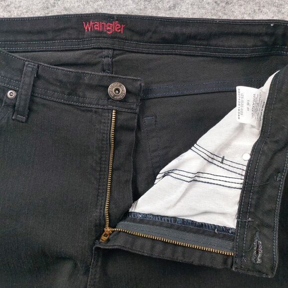Wrangler Women’s Black Jeans Size 16P High Rise Bootcut Stretch Classic Fit - Picture 3 of 12